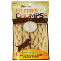 Premium Nutri Chomps Milk Flavor Braid Dog Chews - Small - 4 count - EPP-SCP98812 | Scott Pet | 1996