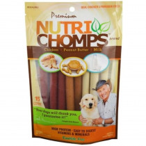 Pork Chomps Premium Nutri Chomps Assorted Flavor Twist - MIni - 15 count - EPP-SCP98885 | Scott Pet | 1996