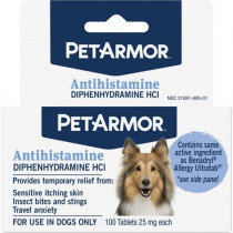 PetArmor Antihistamine Medication for Allergies for Dogs - 100 count - EPP-SG02695 | PetArmor | 1969