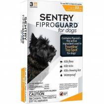 Sentry FiproGuard for Dogs - Dogs up to 22 lbs (3 Doses) - EPP-SG02950 | Sentry | 1964