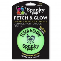 Spunky Pup Fetch and Glow Ball Dog Toy Assorted Colors - Large - 1 count - EPP-SP00300 | Spunky Pup | 1736