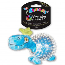 Spunky Pup Lil Squeakers Dino In Cear Spiky Ball Dog Toy Assorted Colors - 1 count - EPP-SP00307 | Spunky Pup | 1736