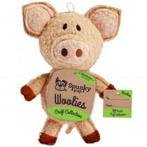 Spunky Pup Woolies Pig Dog Toy - 1 count - EPP-SP00840 | Spunky Pup | 1736