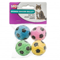 Spot Spotnips Sponge Soccer Balls Cat Toys - 4 Pack - EPP-ST2302 | Spot | 1944