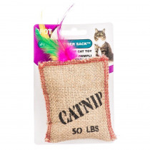 Spot Jute & Feather Sack with Catnip Cat Toy - Jute & Feather Sack - EPP-ST2984 | Spot | 1944