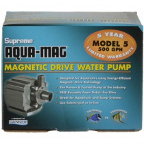 Supreme Aqua-Mag Magnetic Drive Water Pump - Aqua-Mag 5 Pump (500 GPH) - EPP-SU02515 | Supreme | 2012