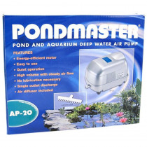 Pondmaster Pond & Aquarium Deep Water Air Pump - AP 20 (2,500 Gallons - 1,700 Cubic Inches per Minute) - EPP-SU04520 | Pondmaster | 2084