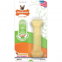 Nylabone Flexi Chew Dog Bone - Chicken Flavor - Petite (1 Pack) - EPP-U77815 | Nylabone | 1736