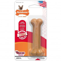 Nylabone Dura Chew Durable Dog Bone - Bacon Flavor - Petite - Dogs 1-15 lbs - EPP-U81621 | Nylabone | 1736