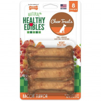 Nylabone Healthy Edibles Wholesome Dog Chews - Bacon Flavor - Petite (8 Pack) - EPP-U82927 | Nylabone | 1736