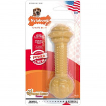 Nylabone Dura Chew Barbell Dog Chew Toy - Peanut Butter Flavor - Medium/Large - EPP-U83028 | Nylabone | 1736