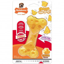 Nylabone Power Chew Cheese Bone Dog Toy - Wolf (Dogs up to 35 lbs) - EPP-U84104 | Nylabone | 1736