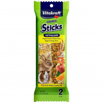 Vitakraft Crunch Sticks Rabbit & Guinea Pig Treats Variety Pack - Popped Grains & Apple - 2 Pack - EPP-V31710 | Vitakraft | 2167