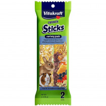 Vitakraft Crunch Sticks Rabbit & Guinea Pig Treats Variety Pack - Popped Grains & Wild Berry - 2 Pack - EPP-V31716 | Vitakraft | 2167