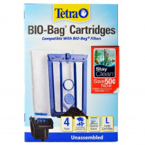 Tetra Bio-Bag Cartridges with StayClean - Large - 4 Count - EPP-WL41004 | Tetra | 2031