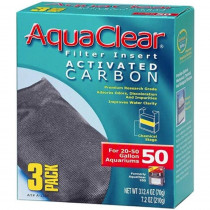 Aquaclear Activated Carbon Filter Inserts - Size 50 - 3 count - EPP-XA1384 | AquaClear | 2028