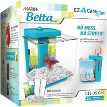 Marina Betta EZ Care Plus Aquarium Kit - 1.35 gallon - Blue - EPP-XA3337 | Marina | 2017