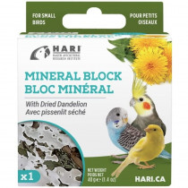 HARI Dandelion Mineral Block for Small Birds - 1.4 oz - EPP-XB82198 | Hari | 1909
