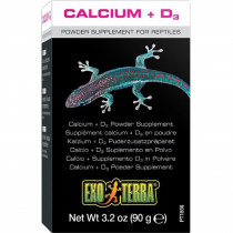Exo-Terra Calcium + D3 Powder Supplement for Reptiles - 3.2 oz (90 g) - EPP-XPT1856 | Exo-Terra | 2144