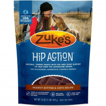 Zukes Hip Action Dog Treats - Peanut Butter & Oats Recipe - 1 lb - EPP-ZK21022 | Zukes | 1996