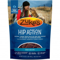Zukes Hip Action Hip & Joint Supplement Dog Treat - Roasted Beef Recipe - 1 lb - EPP-ZK21121 | Zukes | 1996
