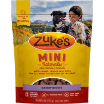 Zukes Mini Naturals Dog Treat - Wild Rabbit Recipe - 6 oz - EPP-ZK33056 | Zukes | 1996