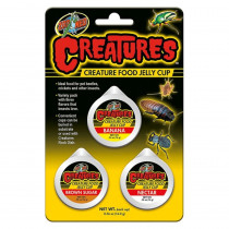 Zoo Med Creatures Creature Food Jelly Cup - 3 Pack - (0.56 oz/16 g Each) - EPP-ZM00860 | Zoo Med | 2123