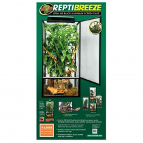 Zoo Med Reptibreeze Open Air Aluminum Screen Cage - Black - X-Large (24L x 24"W x 48"H) - EPP-ZM09113 | Zoo Med | 2114"