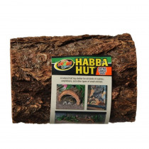 Zoo Med Habba Hut Natural Half Log with Bark Shelter - X-Large (9L x 9.25"W x 4"H) - EPP-ZM20084 | Zoo Med | 2131"