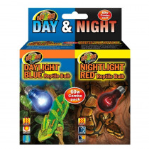 Zoo Med Day & Night Reptile Bulbs Combo Pack - 60 Watts - Combo Pack - EPP-ZM37001 | Zoo Med | 2135