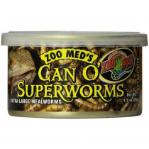 Zoo Med Can O Superworms Extra Large Mealworms - 1.2 oz - EPP-ZM40146 | Zoo Med | 2123