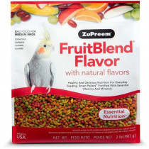 ZuPreem FruitBlend Flavor Bird Food for Medium Birds - 2 lbs - EPP-ZP82020 | ZuPreem | 1905