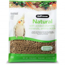 ZuPreem Natural Blend Bird Food - Cockatiel - Medium (2.5 lbs) - EPP-ZP92200 | ZuPreem | 1905