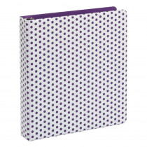 Punch Pop Binder, 1.5" Round Rings, Holds 350 Sheets, Purple - ESS42655 | Tops Products | Folders