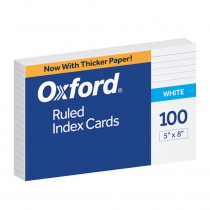 Ruled Index Cards, 5" x 8", White, Pack of 100 - ESS51EE | Tops Products | Index Cards