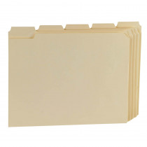 Essentials Manila File Folders, Letter Size, 1/5 Cut, 100 Per Box - ESS75215 | Tops Products | Folders