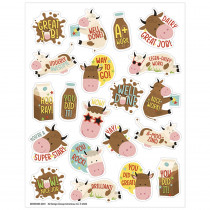 Brown Cows Chocolate Milk Scented Stickers, Pack of 80 - EU-650338 | Eureka | Stickers