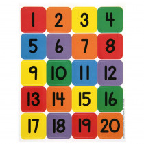 EU-655990 - Numbers 1 - 20 Theme Stickers in Stickers