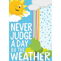 Growth Mindset Never Judge A Day By the Weather Poster, 13 x 19" - EU-837497 | Eureka | Classroom Theme"