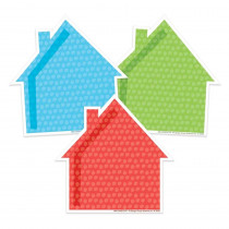 A Teachable Town Assorted Houses Paper Cut-Outs, Pack of 36 - EU-841560 | Eureka | Accents