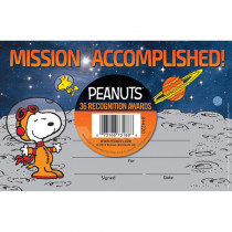 Peanuts NASA Recognition Awards, Pack of 36 - EU-844220 | Eureka | Awards
