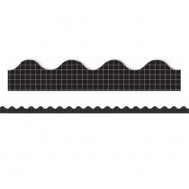 EU-845318 - Simply Sassy Black Grid Deco Trim in Border/trimmer