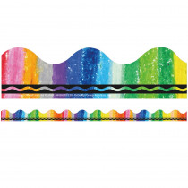 Crayola Rainbow Deco Trim, 37 Feet - EU-845673 | Eureka | Border/Trimmer