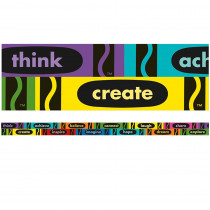 Crayola Inspirational Words Deco Trim, 37 Feet - EU-845674 | Eureka | Border/Trimmer