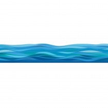 Seas the Day Waves Deco Trim, 37 Feet - EU-845686 | Eureka | Border/Trimmer