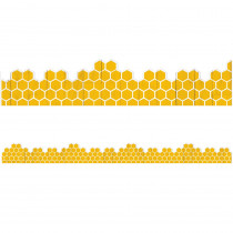 The Hive Honeycomb Extra Wide Deco Trim, 37 Feet - EU-846328 | Eureka | Border/Trimmer