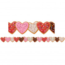 Heart Cookies Extra Wide Deco Trim, 37 Feet - EU-846350 | Eureka | Border/Trimmer