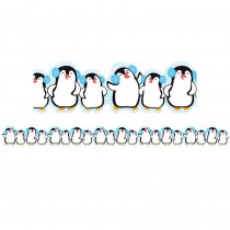 Winter Penguins Extra Wide Deco Trim, 37 Feet - EU-846351 | Eureka | Border/Trimmer