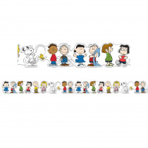 Peanuts Character Lineup Extra Wide Die-Cut Deco Trim, 37 Feet - EU-846355 | Eureka | Border/Trimmer