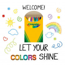 Crayola Let Your Colors Shine Bulletin Board Set - EU-847812 | Eureka | Motivational